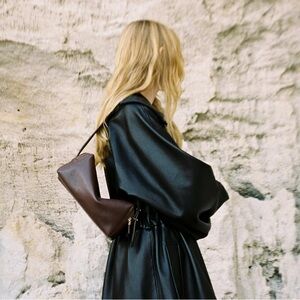 Elleme Trousse Pebbled Leather Dark Brown